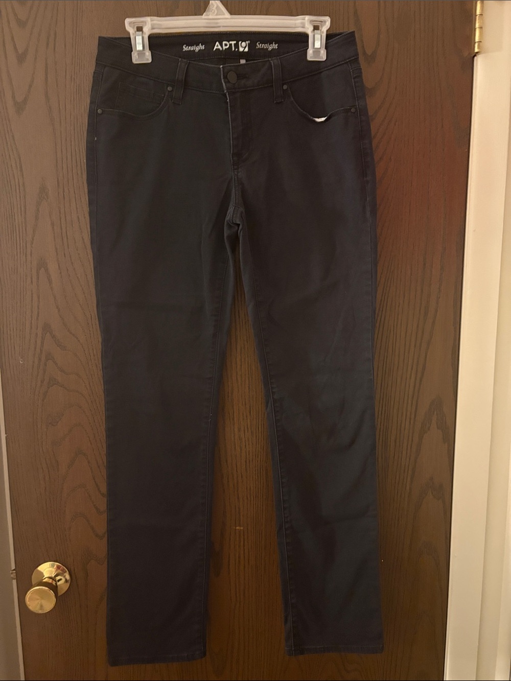 Apt. 9 Black Straight Leg Jeans